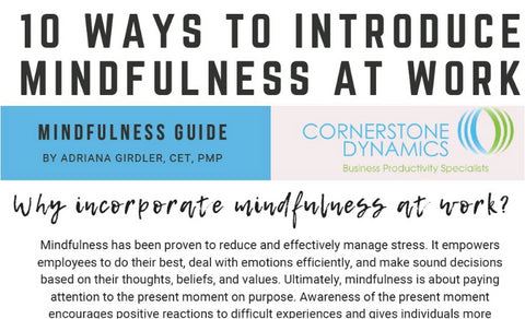 10 Ways to Be Mindful at Work